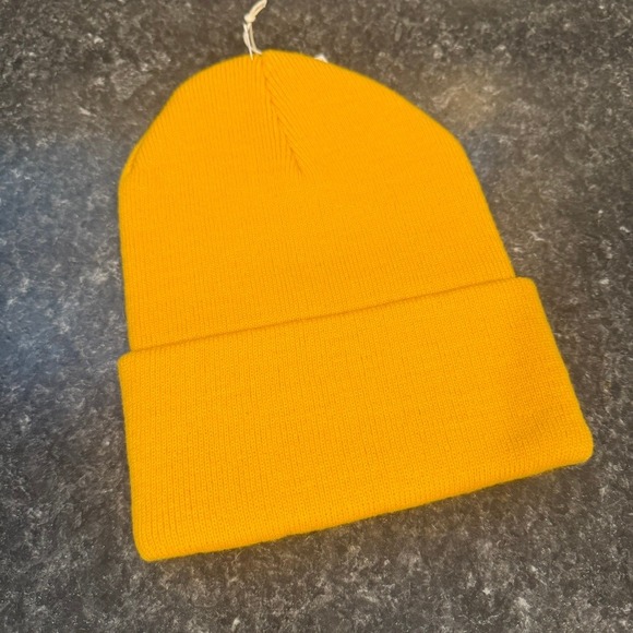 Las Olas Yellow and Pink Beanie‎ One Size - Picture 3 of 3